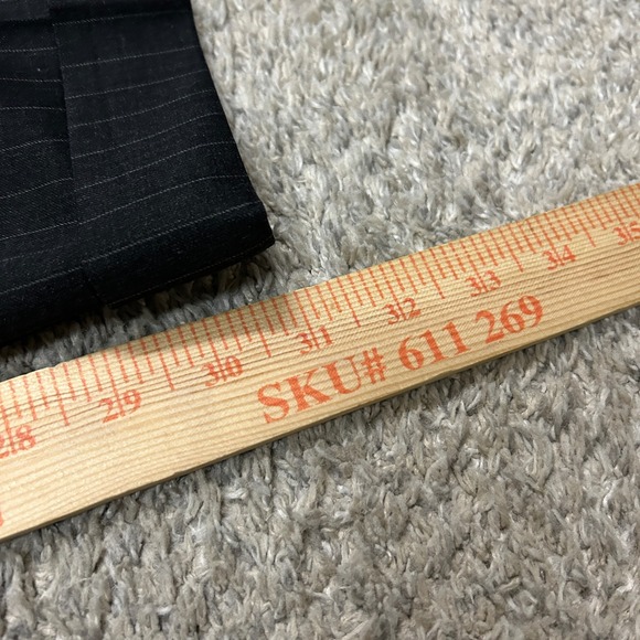 Brooks Brothers Suit 43R Pants 34X31 Charcoal Gray Pinstripe 2-Piece Wool Set - Picture 14 of 16